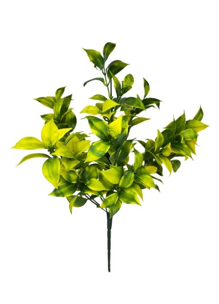 Yapay Çiçek Sarı Yeşil Limon Yaprağı Demet Şimşir Demeti Garnitür Aradal Dekoratif Yapay Bitki - Resim 8