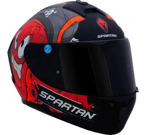 AXXIS DRAKEN GARGLEN MAT SİYAH-KIRMIZI FULLFACE KASK (SİYAH+ŞEFFAF CAMLI) - Resim 3