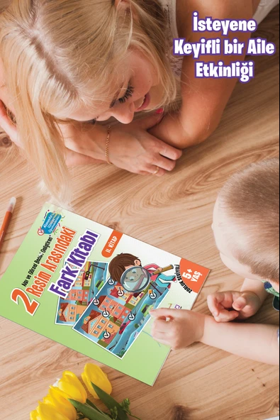 Algı ve Görsel Beceri Geliştiren 2 Resim Arasındaki Fark Kitabı - 6