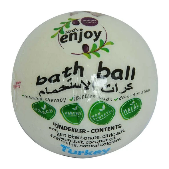Beyaz Gül El Yapımı Banyo Küvet Topu Sabunu Beyaz 90-120 Gr - 2
