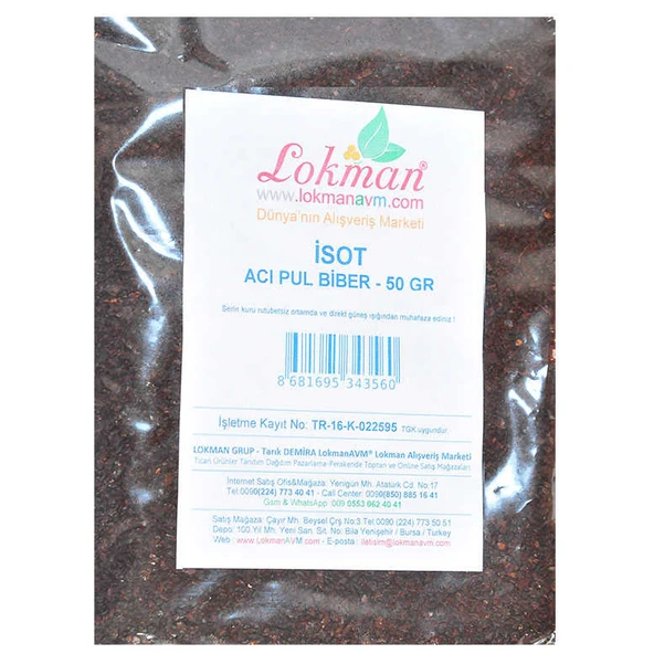 Pul Biber Acı İsot Biberi 50 Gr Paket - 2