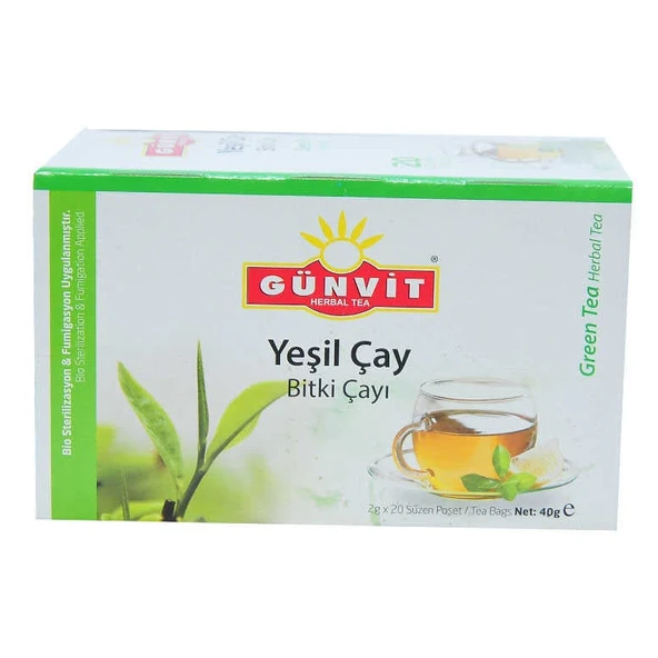 Yeşil Çay Çayı 20 Süzen Poşet ürün görseli 1