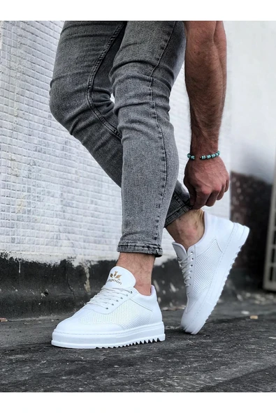 Beyaz Erkek Casual Ayakkabı - Resim 3