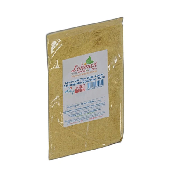 Çemen Unu Tane Doğal Çemen Çekirdeğinden Öğütülmüş 100 Gr Paket - 3