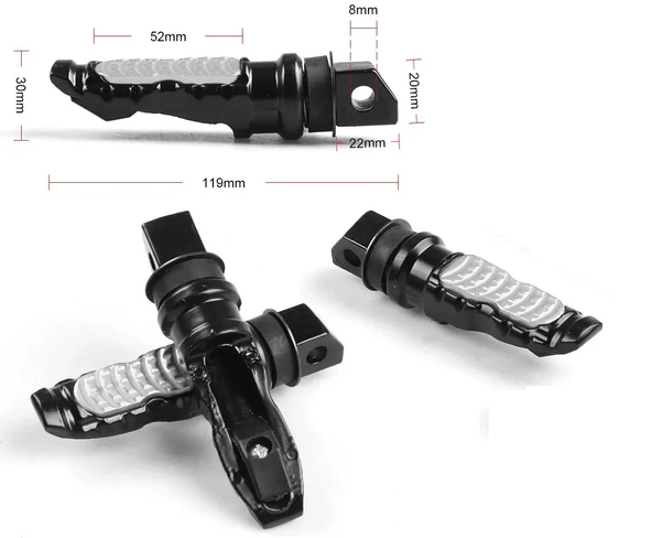 CG ve Diğer Modellerle Uyumlu Arka Basamak – Alüminyum Gri Siyah - Resim 2