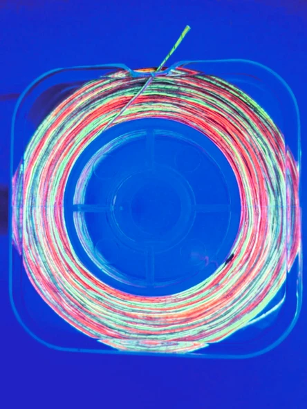 Eagenset Hazır Çapari Kombini Boru Sim Ultraviyole Uv Neon Fıstık Yeşili - Pembe Makarada - Resim 7