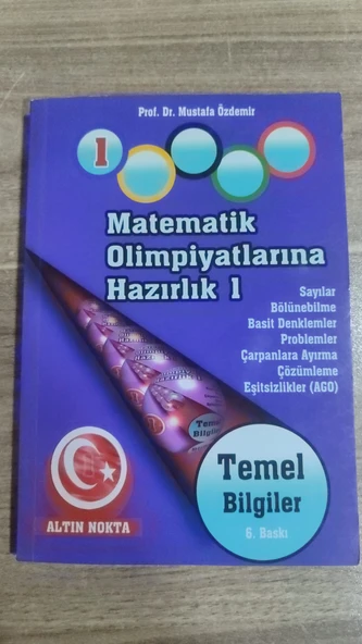 MATEMATİK OLİMPİYATLARINA HAZIRLIK 1 Mustafa Özdemir ürün görseli