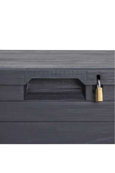 Bahçe, Balkon, Havuz Depolama Sandığı 90 Litre Antrasit | Kompakt & Dayanıklı Saklama Sandığı - Resim 3