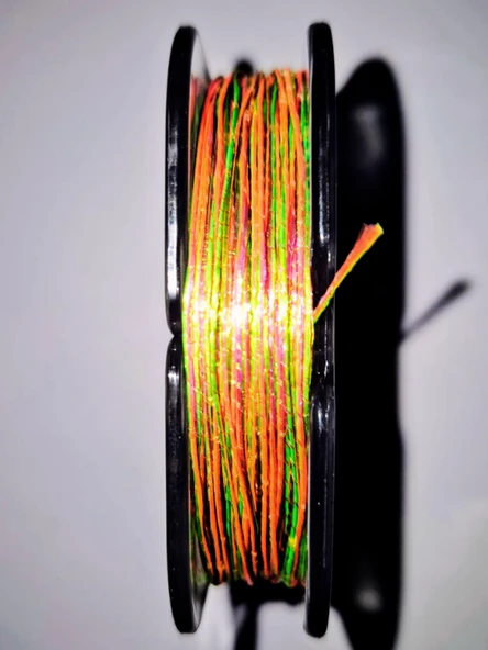 Eagenset Hazır Çapari Kombini Boru Sim Ultraviyole Uv Neon Fıstık Yeşili - Pembe Makarada - Resim 10