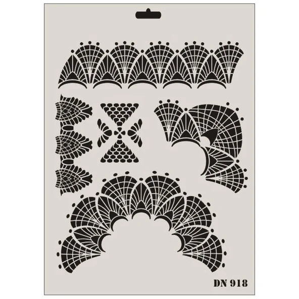 Rich Dantel Seri DN-918 Stencil 35x25 cm ürün görseli 1