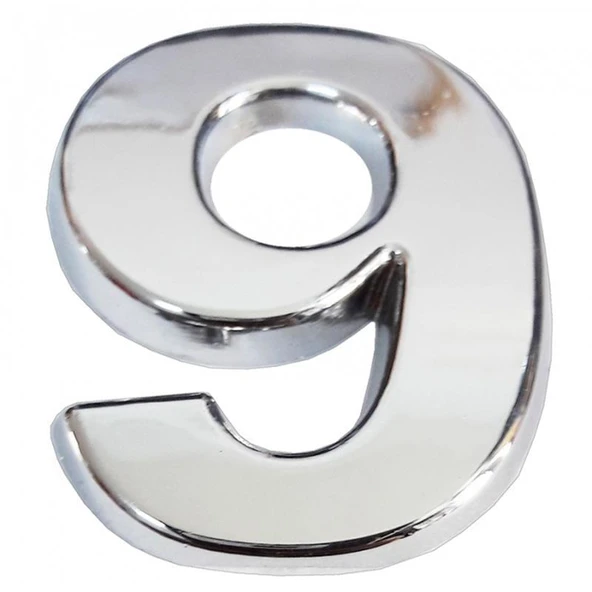 Cemax Krom Yapışkanlı 9 Rakamı 5 cm ürün görseli 1