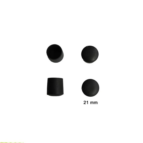 Yuvarlak Profil Dış Tapa 21 mm 4 Adet ürün görseli 1