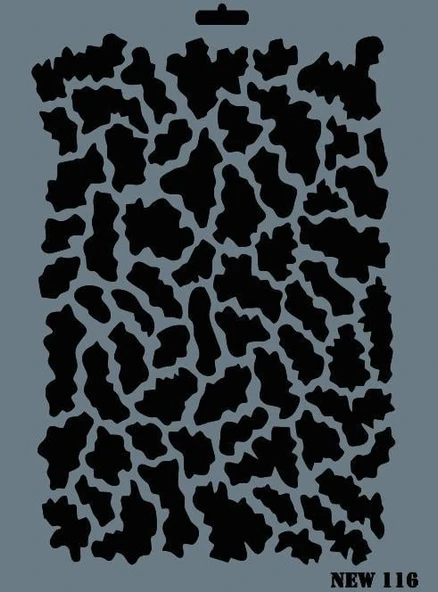 Rich New Seri N-116 Stencil 35x25 cm - 1