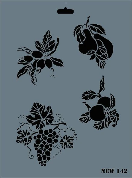 Rich New Seri N-142 Stencil 35x25 cm ürün görseli 1