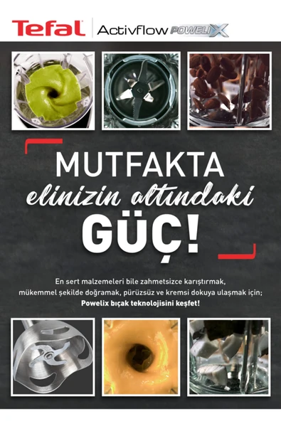 Tefal Powelix Activflow OntheGo Kırmızı 1500 W Blender Seti - 5