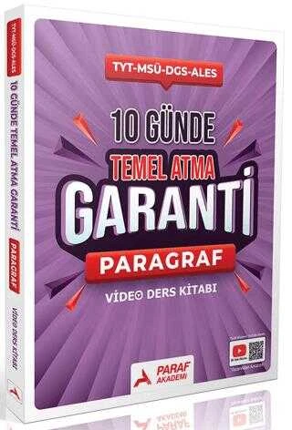 Paraf Akademi 10 Günde Temel Atma Garanti Paragraf Video Ders Kitabı