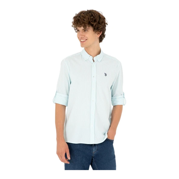 Erkek Çizgili Gömlek - Resim 4