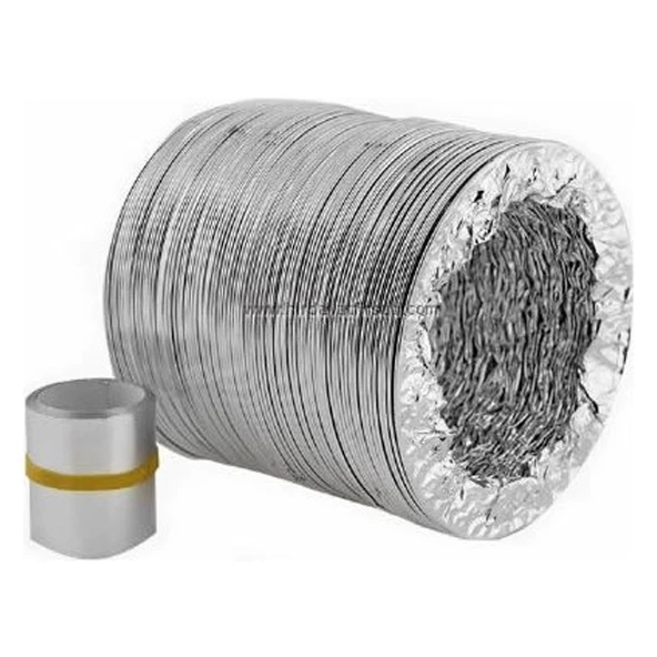 Akordiyon Aspiratör Borusu 127mm 2m - 1