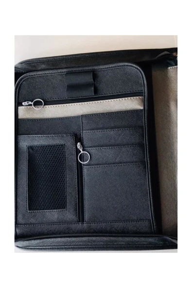 Önder Londra Saplı Fermuarlı Çok Amaçlı El Ve Koltuk Altı Çanta Siyah (8001-3) - 3