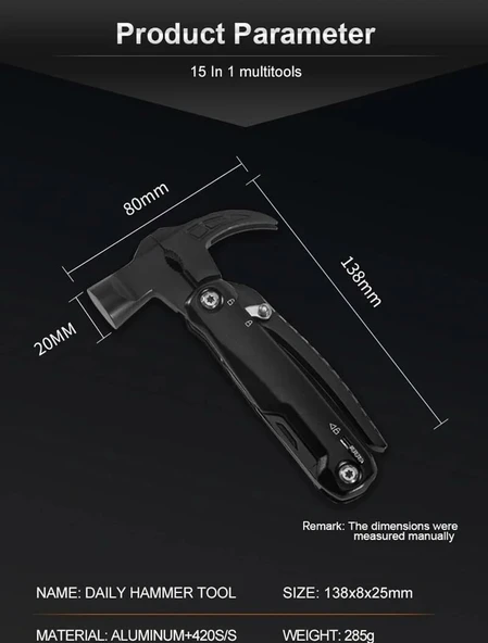 Grand Harvest GHK-PL105 Multi Hammer Tool - Resim 8