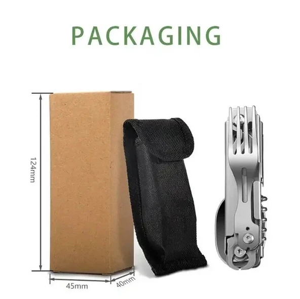 Grand Harvest GHKS002 Multi Fonksiyonel Çatal Bıçak Kaşık Tirbüşon Set - Resim 7