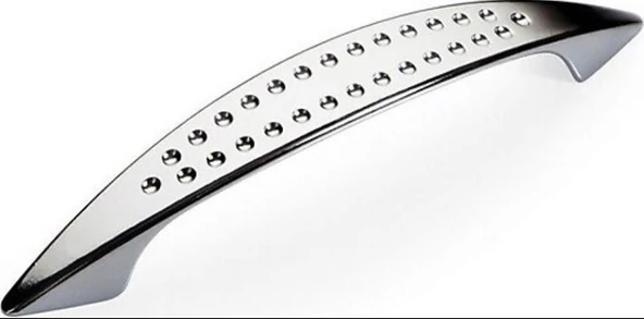 Noktalı Dolap Çekmece Kulpu 96 mm Krom ürün görseli 1