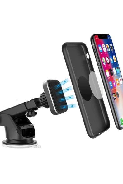 005 Siyah Çok Amaçlı Magnetic Car Holder Araç Içi Telefon Tutucu - 4