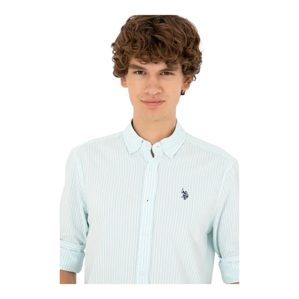 Erkek Çizgili Gömlek - Resim 5