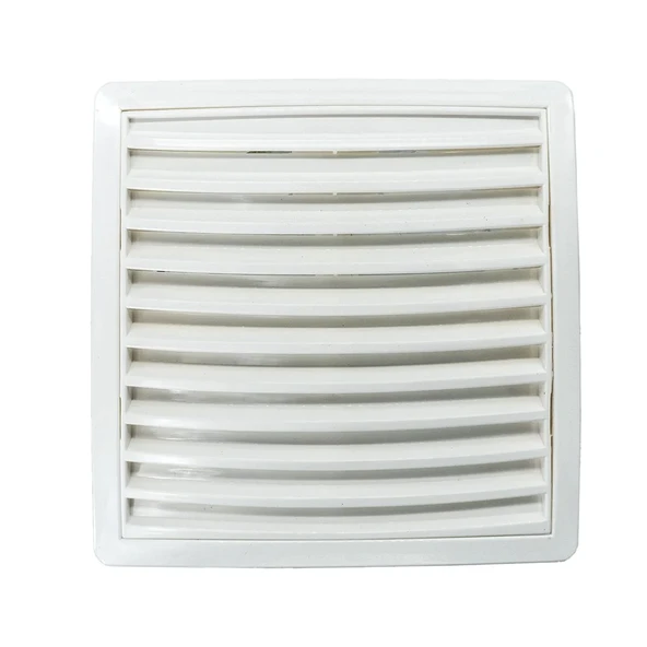 Havalandırmalı Ayarlı Beyaz Kare Plastik Baca Deliği Kapağı 16x16cm ürün görseli