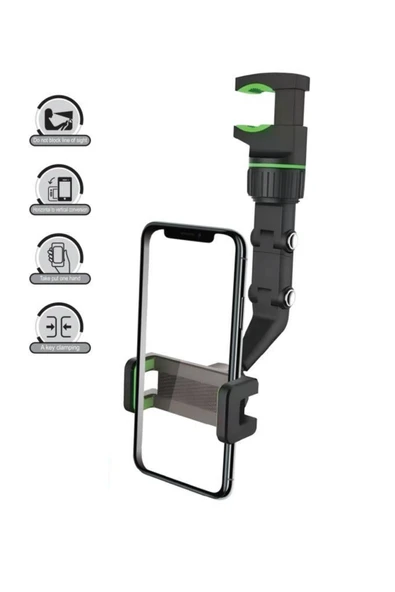 034 Siyah 360 Derece Dönebilen Güçlü Telefon Tutucu ürün görseli 1