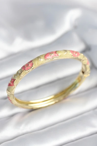 Yeşil Krem Renk Detaylı Mineli Kelepçe - EBJ251010W38145 ürün görseli