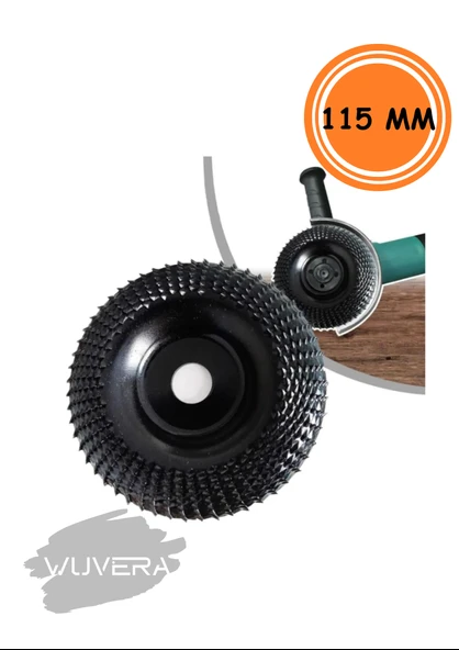 Wuvera 115 mm Ahşap Ağaç Torpu – Disk Tip Zımpara Uç, Taşlama Uyumlu - Resim 2
