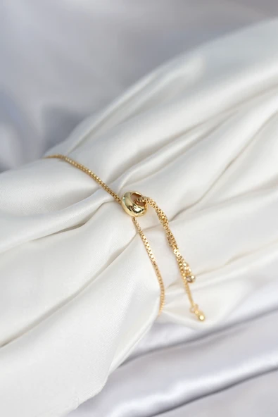 Yıldız Model Asansörlü Gold Renk Kadın Bileklik - EBJ251010W38150 - Resim 2
