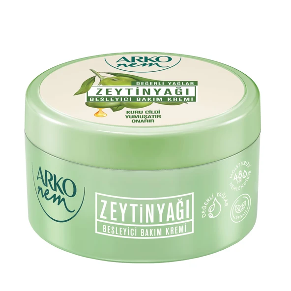 Arko Nem, (YENİ) Zeytinyağlı Nemlendirici El ve Vücut Bakım Kremi - 250 ml x 3 Adet - 2