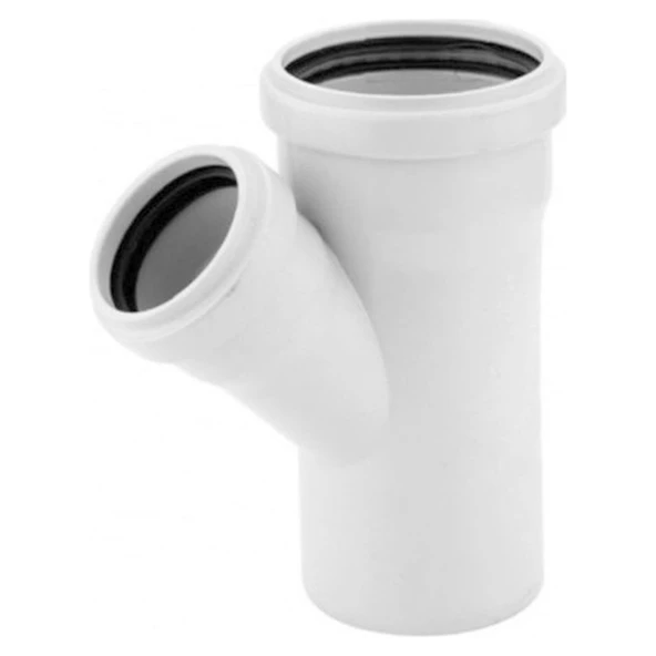 Berk Plastik PVC Pimaş Çatal Atıksu Boru Ekleme Parçaları 110x50 ürün görseli