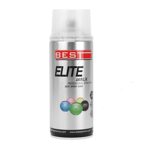 Best Elite Akrilik Hızlı Kuruyan Profesyonel Sprey Boya 400ml Kırmızı 2002 - 1