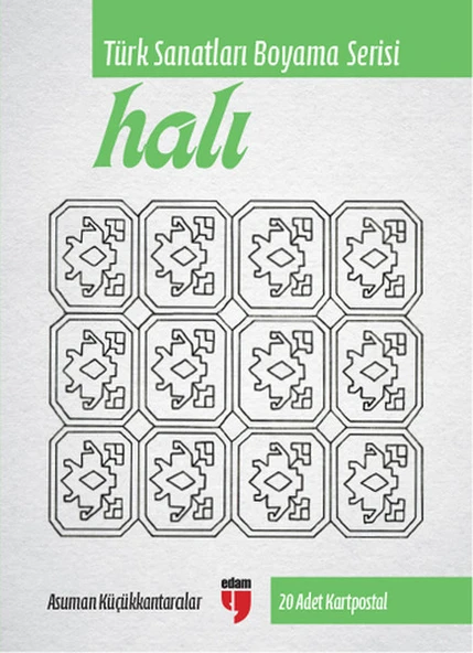 Halı - Türk Sanatları Boyama Serisi (20 Adet Kartpostal) ürün görseli 1