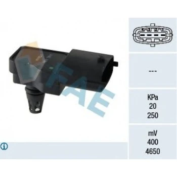 MAP SENSORU ASTRA J A14NET – A16LET – B14NET INSIGNIA A 09>17 A16LET ASTRA H – MERIVA A - FAE 15044 - 1