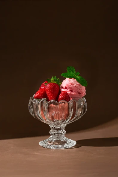 Porsima Mimoza Cam Kase Puding Tatlı Ve Dondurma Kasesi 6'lı Kase Çerez Seti - Resim 4