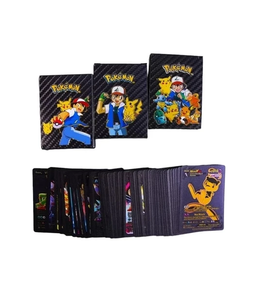 Eğitici Oyuncak Pokemon Siyah Starter Box Pack Koleksiyon Pokemon Kartları - 3