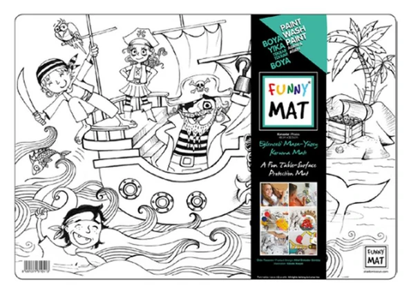 Funny Mat- Korsanlar - 33,5x48cm ürün görseli 1