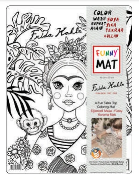 Funny Mat - Frıda Kahlo 30 X 40 Cm ürün görseli 1
