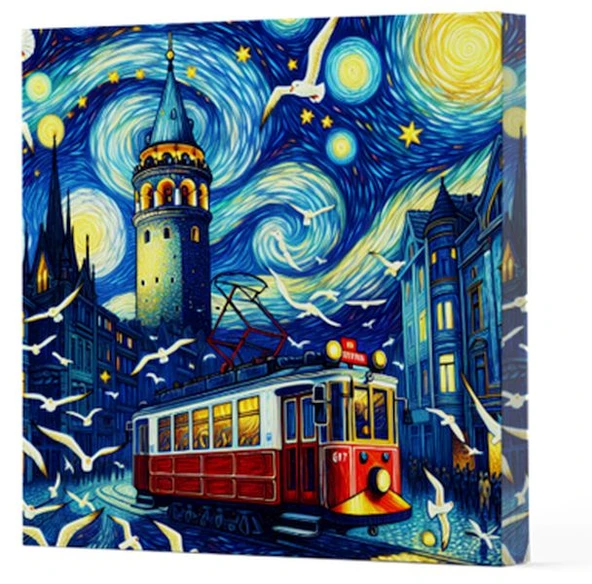 Van Gogh 1 Galata - Çizgisiz Yan Boyamalı Defter ürün görseli 1
