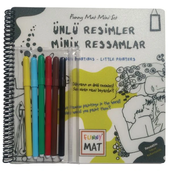 Ünlü Resimler Minik Ressamlar - Funny Mat Mini Set (Aktivite Seti) ürün görseli 1