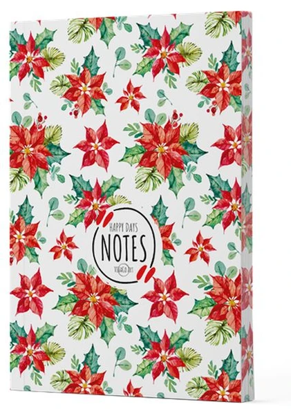 Yılbaşı 6 - Yan Boyamalı Çizgili Defter ürün görseli 1