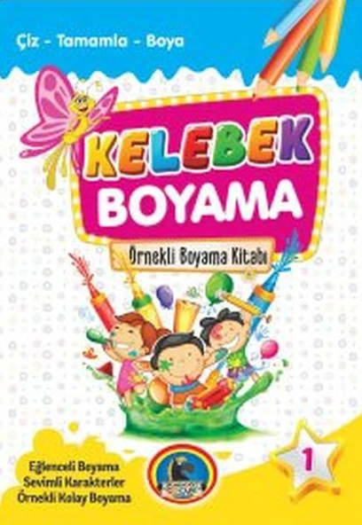 Kelebek Boyama Kitabı (8 Kitap Takım) ürün görseli 1