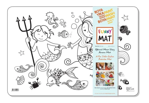 Funny Mat - Deniz Kızı - 33,5x48cm ürün görseli 1