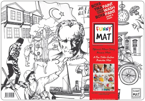 Akademi Çocuk - Funny Mat - Mustafa Kemal Atatürk (Yeni) ürün görseli 1