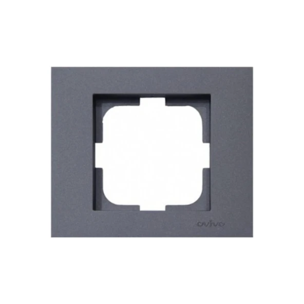 Ovivo Grano Füme Tekli Anahtar + Çerçeve Dahil - Resim 2