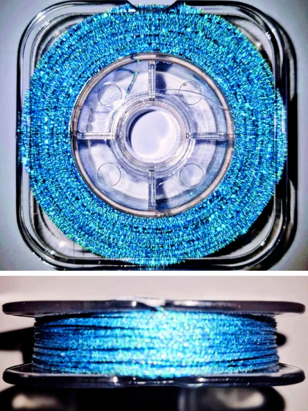 Eagenset Damla Simli Boru Sim Mavi Hazır Çapari Kombini Makarada ürün görseli 1